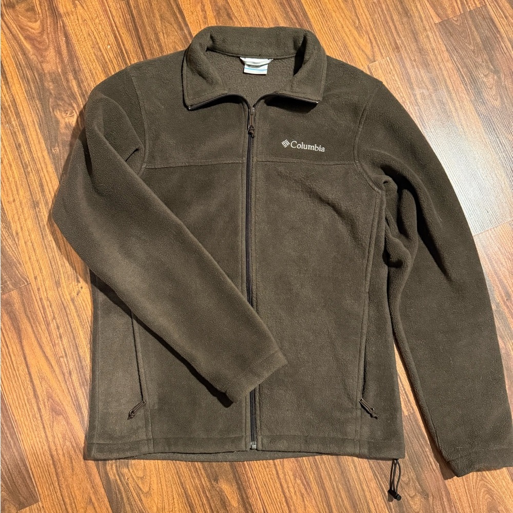 Columbia Taupe Fleece Outerwear